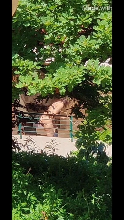 60y Horny Gilf thong show in quarantine