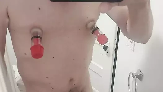 Pump porn video – My nipples sucked