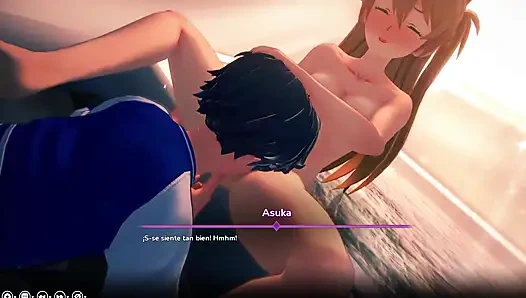 My Hentai Fantasy - Eating Asuka from Evangelion's pussy for the first time