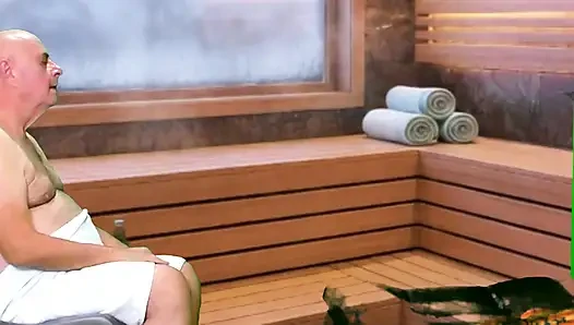 HOT SAUNA DELIGHT WITH ADAMANDEVE AND LUPO
