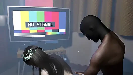Cewek imut Asia 3d dengan lingerie seksi dientot habis-habisan sama kontol besar pria kulit hitam