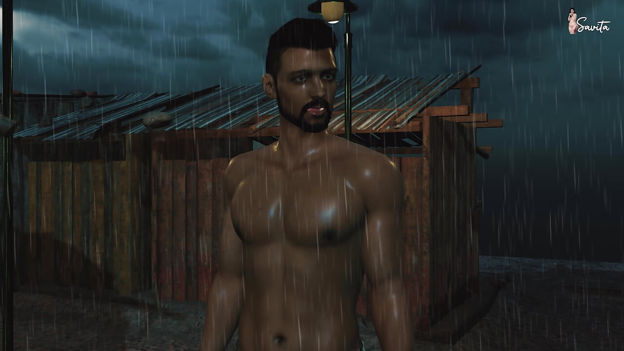 Sexy Desi Widow Meena Fucked by Her Neighbor in the Rain