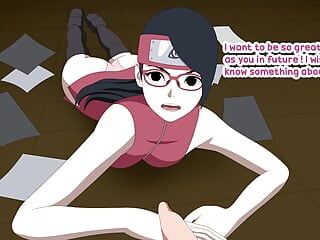 Naruto hokage adulto Sarada sesso Boruto hentai cartone animato adolescente kunoichi allenatore creampie doggystyle giapponese indiano xvide