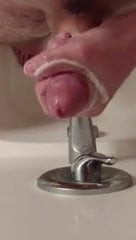 Shaving in the shower