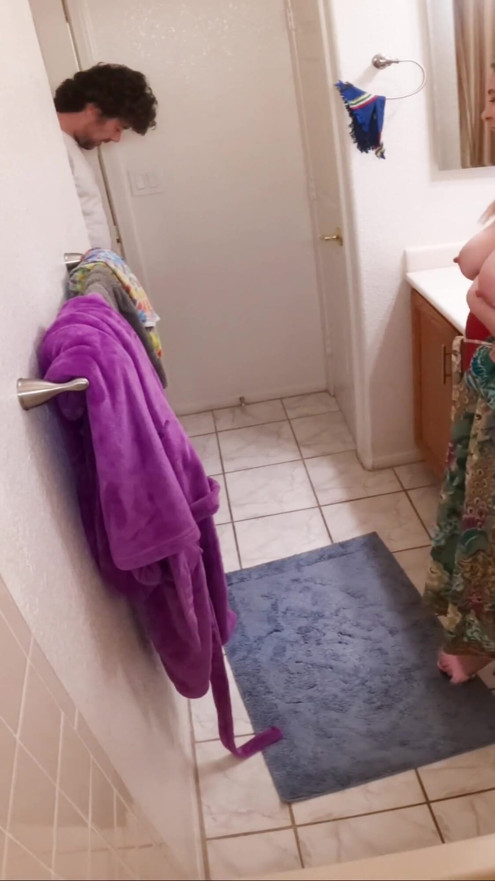 My stepson came inside me in the bathroom | Clip 1