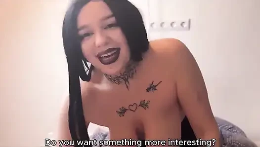 A Goth Girl Lost to Me at Cards. I Wished for Her to Suck My Dick.