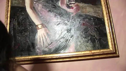 Blonde Bombshell Gets Pounded by Hung Stud on Red Couch