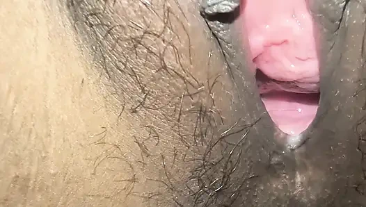 Pooja from Bihar likes to fuck with big black cock and take the throat deep