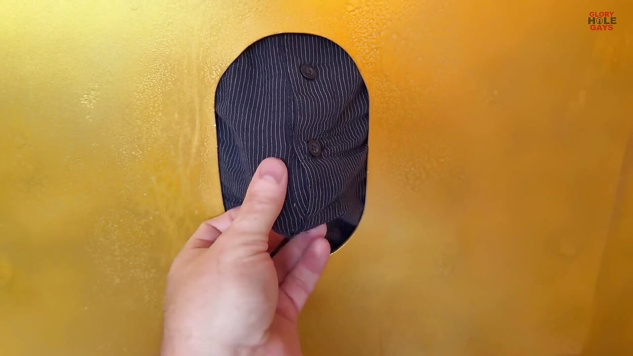 Stepdaddy Cock with Horny Uncut Cock at Gloryhole