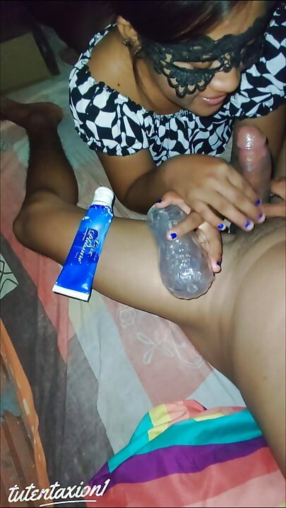 Stepsister sucks cock wants to get my milk out with her fake vagina