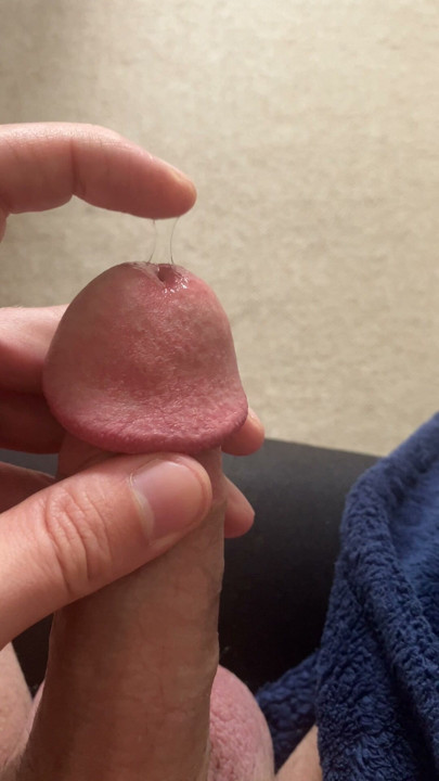 Touching my wet tip