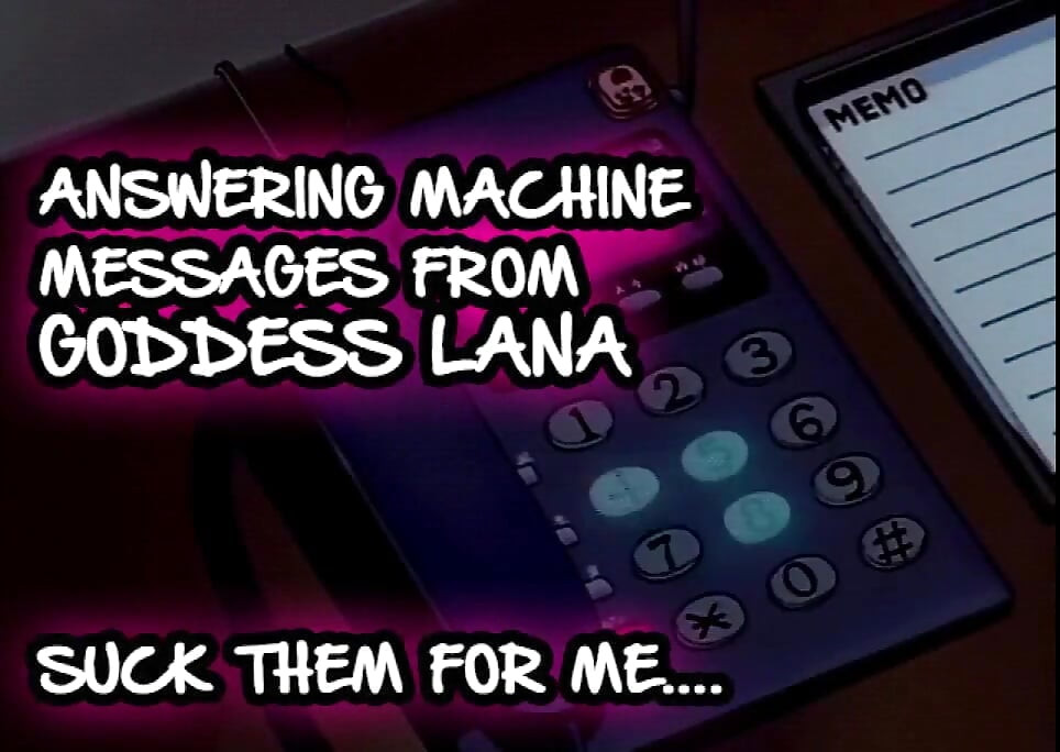 AUDIO ONLY - Antworten auf der Maschine Nachrichten 1 lutscht sie für mich