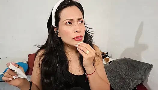 РАССЛАБЛЯЮЩАЯ ЧИСТКА СПЕРМЫ НА ЛИЦЕ ASMR (РОЛЕВАЯ ИГРА НА ИСПАНСКОМ)