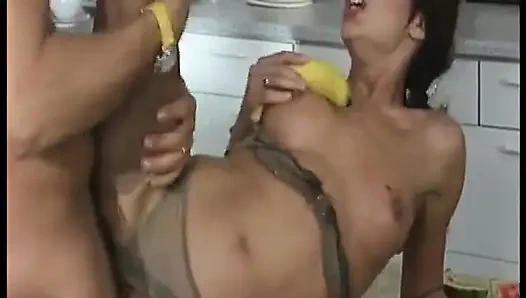 Brunette German MILF Babe Housewife Gets Fucked by Monster Cock