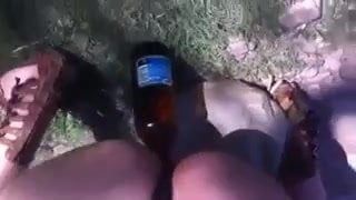 Pendeja Cordobesa Botella En La Concha