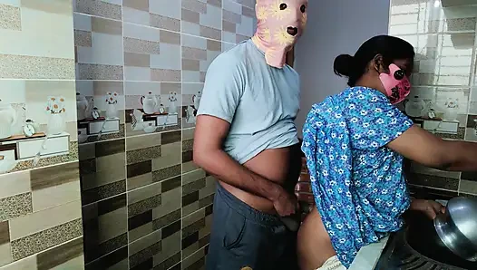 My husband can't wait for a moment to fuck my tight pussy__Desi kitchen fuck xxx