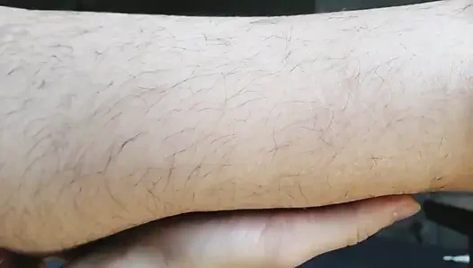 Экстремальное поклонение волосатой крупным планом