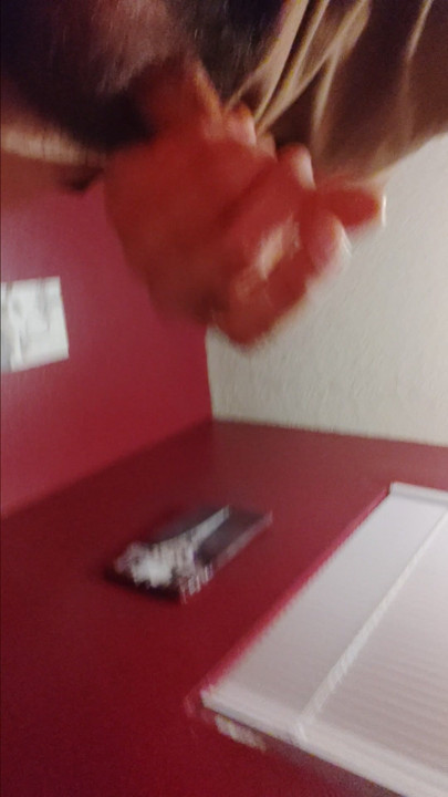 Briefly Rubbing My Lubed Brown Hispanic Boy Cock