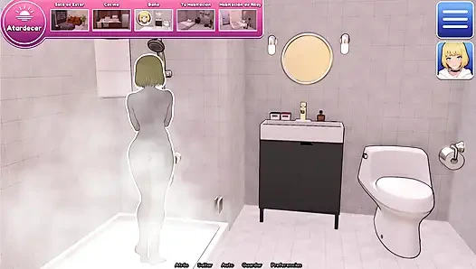 Arkadaşı femboy'a yatağında mastürbasyon yapıyor - kadın oğlanla sığınakta