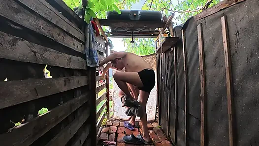 Voyeur Shower Sex - Caught My Step Sister in the Shower