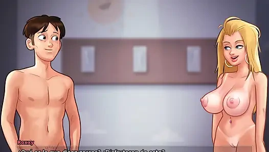 Seine freundin vor seinen beiden besten freunden ficken - summertime saga