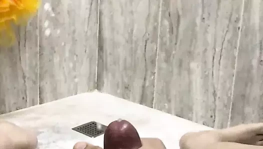 big cum fountain in super slow motion