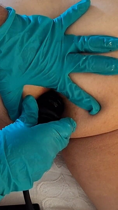 Emotional moment from "Prolonged anal inspection even with anal pump"