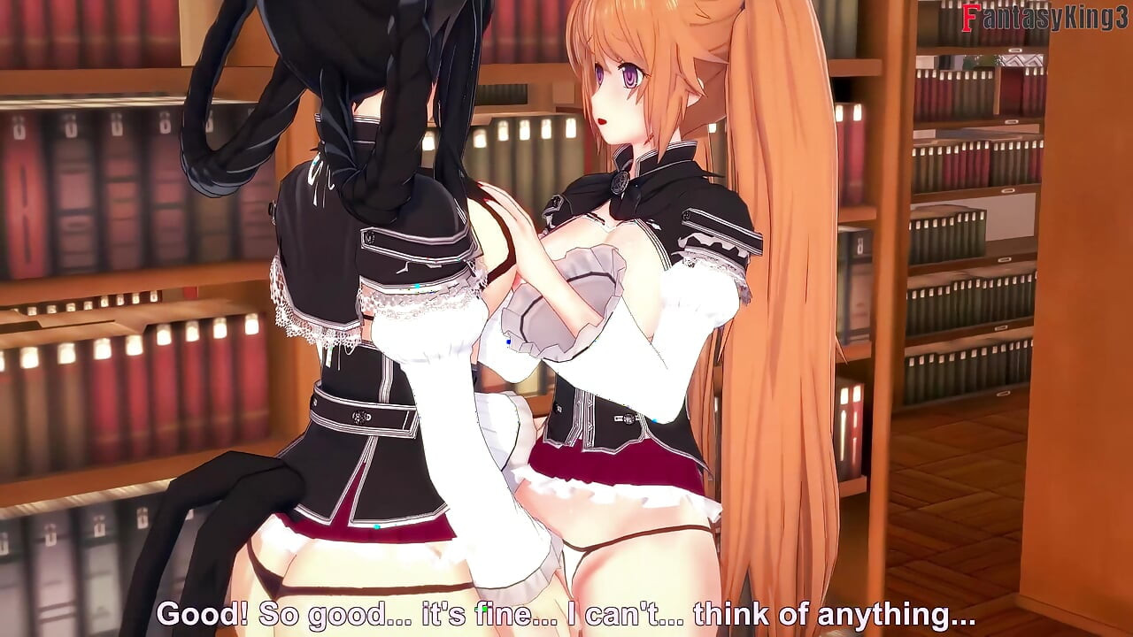 βλέποντας Kuroka & Irina λεσβιακό σεξ - DXD NTR Madness Series
