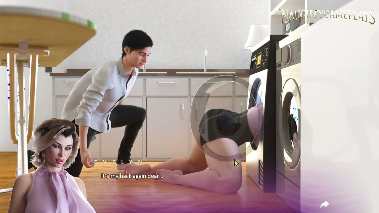 stepson fucks stepmom while she's stuck in washing machine - Apocalust Part 04 By psychodelusional - 3D Game Replay