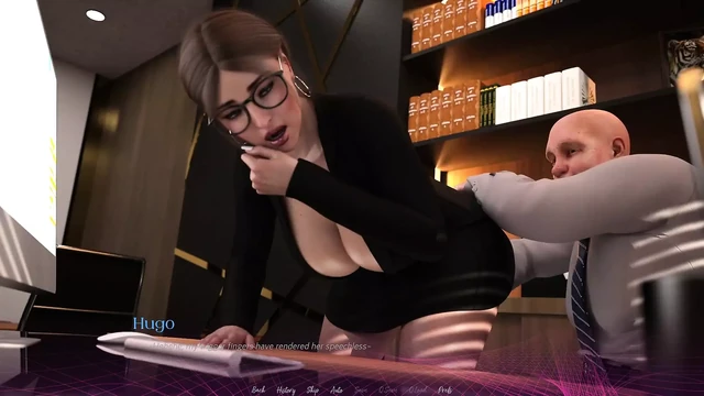 THE OFFICE - Sex Scene #10 Boss lesson and pervert oldman - 60 fps hd porn hentai