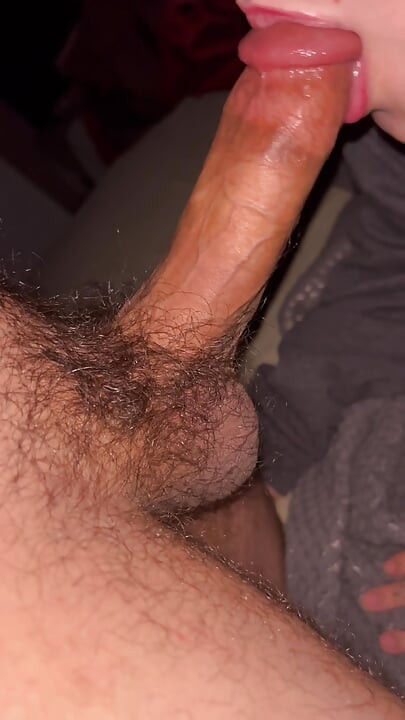 She loves choking on daddy’s cock