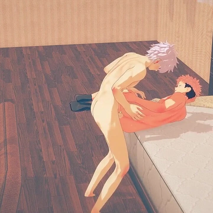 Jujutsu Kaisen Yaoi - Gojo Fucks Yuuji in His Room