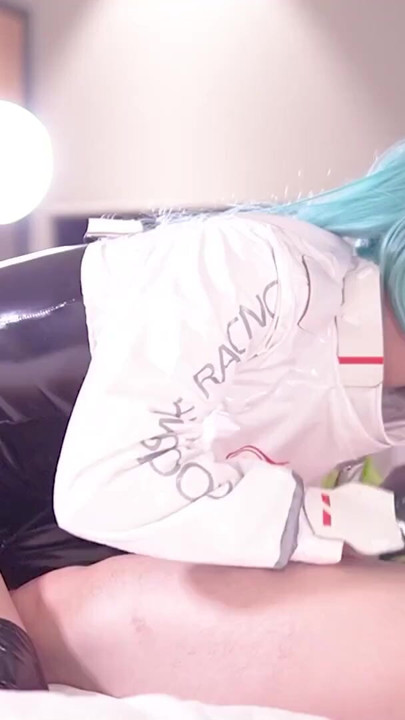 Creampie in Leggings, Hatsune Miku Race queen cosplayer, hentai japanese shemale cosplay 6 | Clip 1