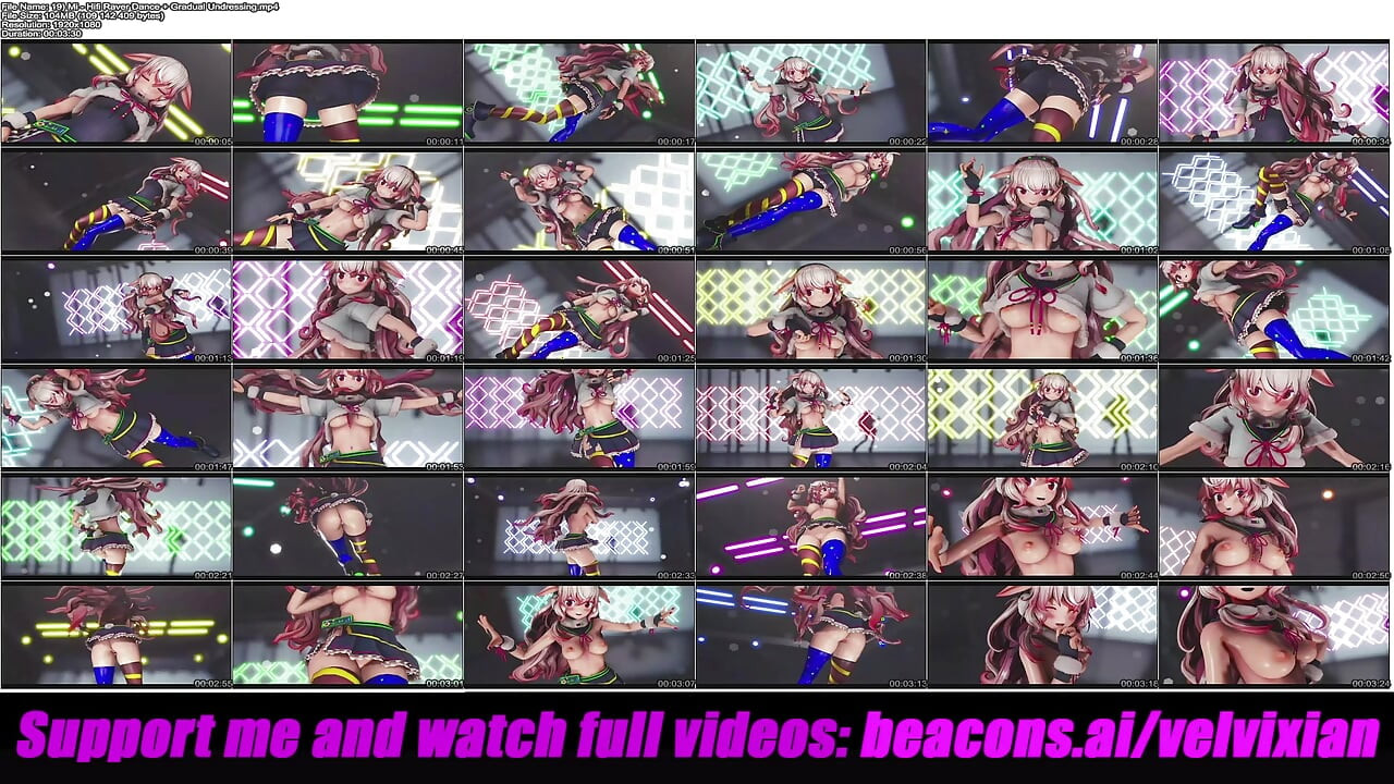 Mi - Hifi Raver Dance + Gradual Undressing (3D HENTAI)