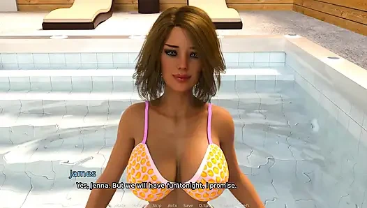 Жаждуя для моих гостей: сексуальная задница у бассейна, эпизод 1