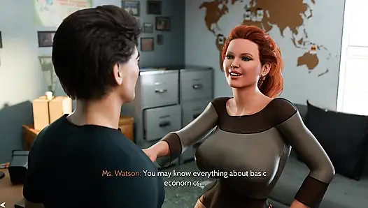 Fresh women 2 - lehrerin ruft hengst in ihr büro für ein verpasstes finale und macht es dann zu einem privaten sextest