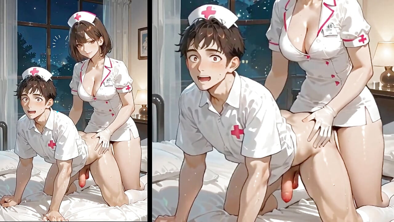 The Trans Doctor Shoved Her Enormous Penis Into the Anus of Her Young Gay Assistant, Animation Hentai Trans