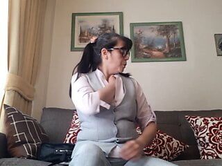 Mama sexy es soprendida en webcam