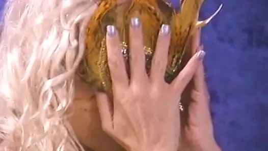 Blondes schätzchen facesitting nach zungenanal und creampie-ritt