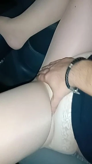 Horny granny in the car 2