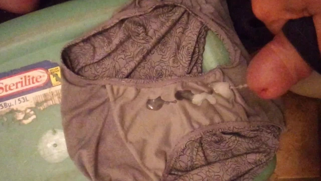 Cum in 50 year old nosey neighbors panties