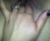 horny latina masturbating her pussy