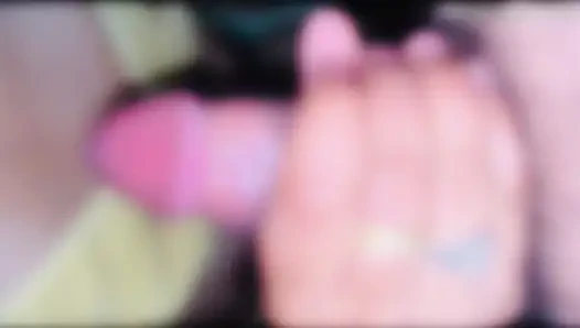 He ejaculated his load from his cock all over her face.