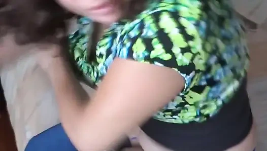 Stepson asks stepmother to masturbate to fuck her and she accepts