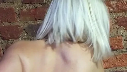 Sexy Blonde in Stocking Getting Fucked!