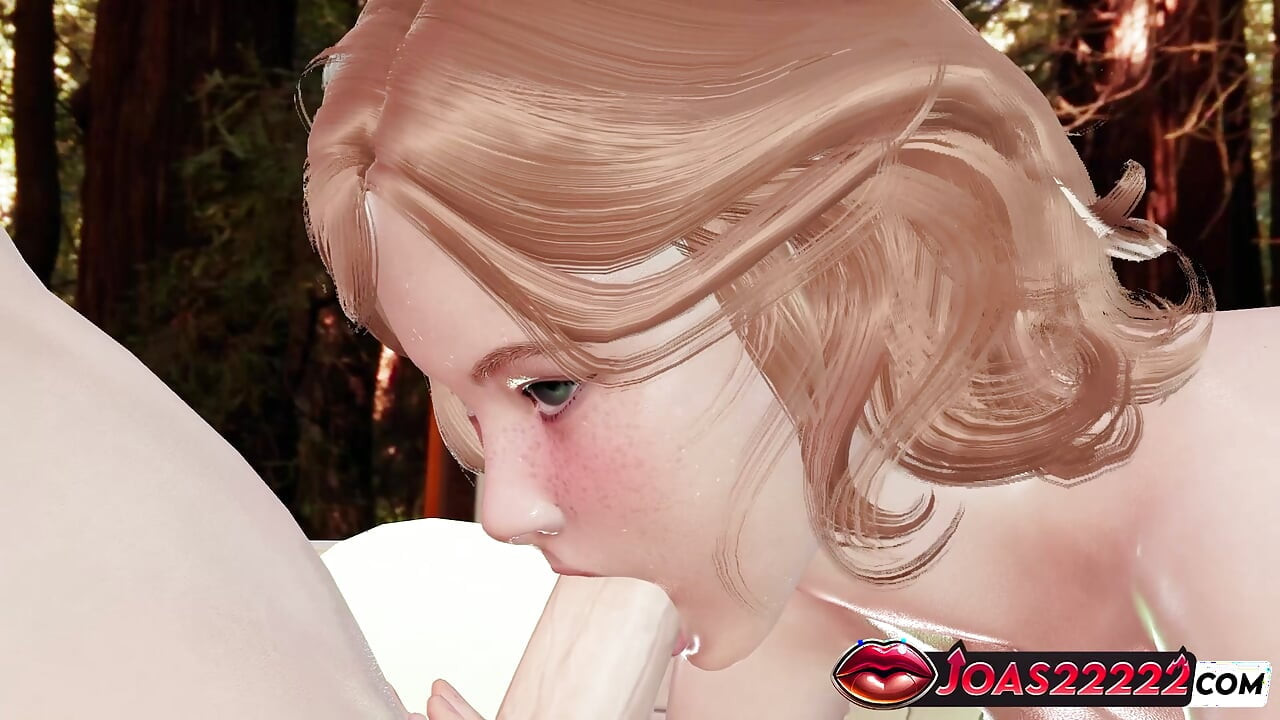 Rule34 pelirroja Moira Pool 3D hentai - paja gran polla, mamada descuidada, corrida de tetas en animación sin censura