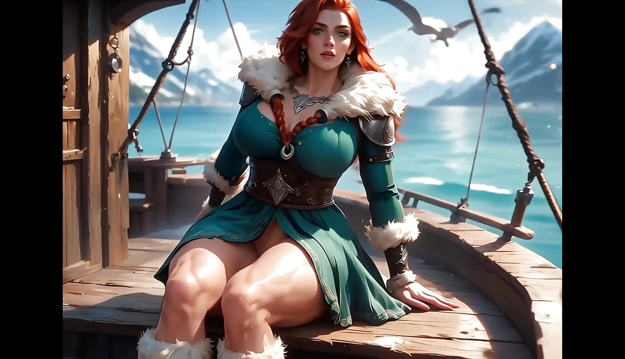 Viking tanrıça drakkar ai'de sikiliyor