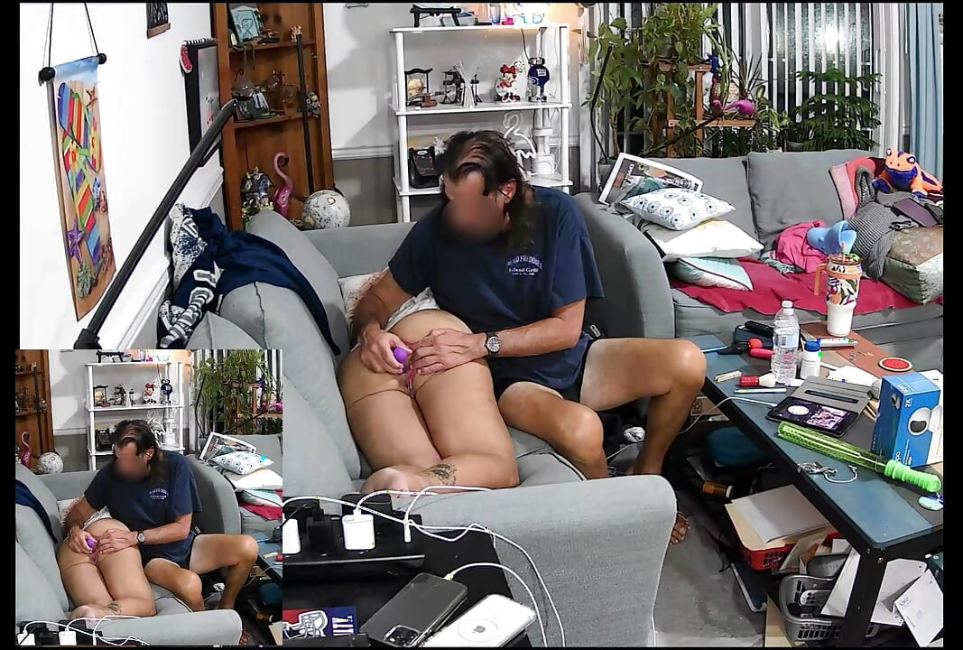 Using toys on her tight ass and wet  pussy