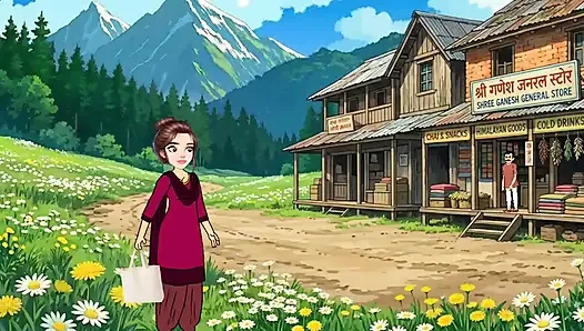 Cartoon video of Swati and shopkeeper Ramu's funny sex. Big cock fucking.