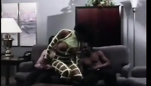 Interracial hot group sex after a party